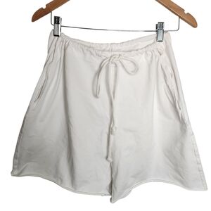 Free People Movement White Drawstring Lounge Yoga Athletic Comfy Shorts Small